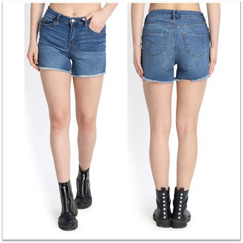 Women Blue Denim Shorts Buy Women Blue Denim Shorts Online In India