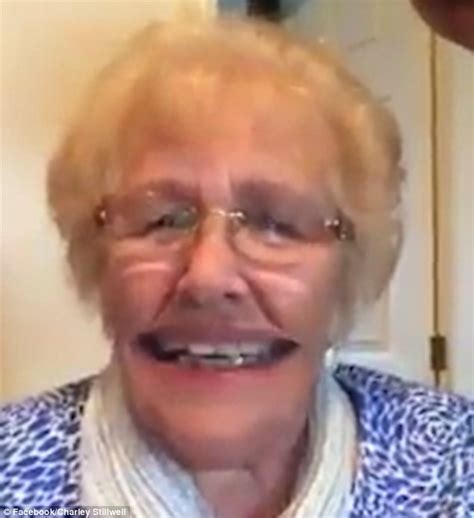 Gran S Hysterical Reaction As She S Transformed Using A Face Swap App Daily Mail Online