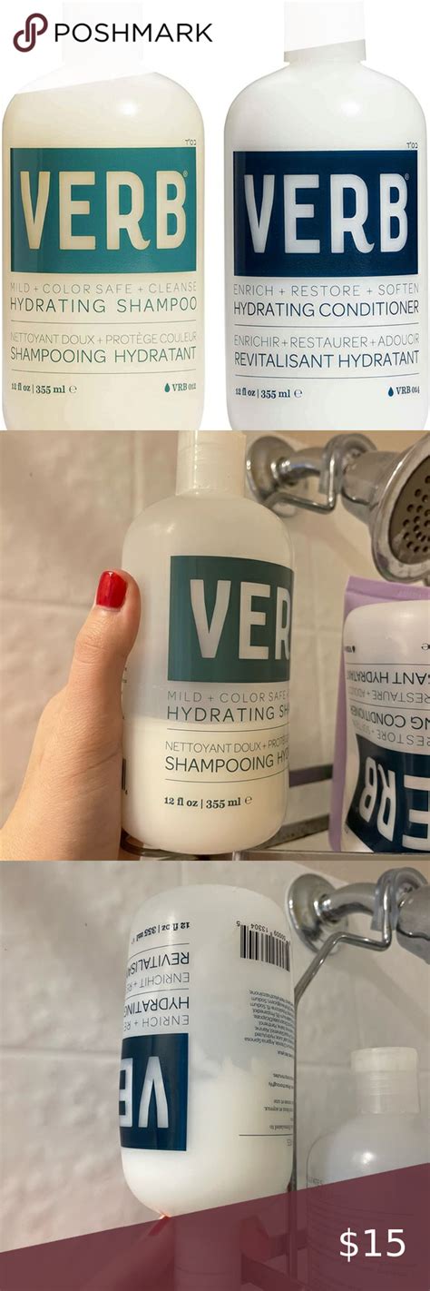 Verb Hydrating Shampoo And Conditioner Duo Vegan Color Safe Set 13