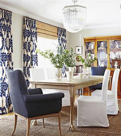 Enjoy curtain shopping online at decowindow.in. Blue IKAT curtains blue white curtains Duralee kilim ...