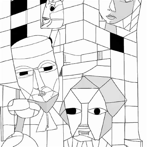 Desenhos Cubismo Para Colorir