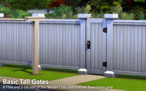 Sims 4 Fence Cc