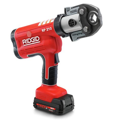 Ridgid 18 Volt Lithium Ion Rp 210 B Cordless Compact Press Tool With