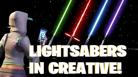 I Made A Lightsaber Battle Map In Fortnite How To Get Lightsabers In