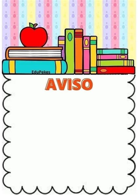 An Apple Sitting On Top Of Books With The Word Aviso In Front Of It