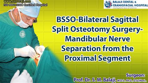 Bsso Bilateral Sagittal Split Osteotomy Surgery Mandibular Nerve