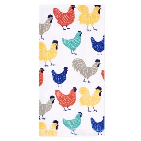 Everyday Living Dual Terry Kitchen Towel Chickens 1 Ct Kroger