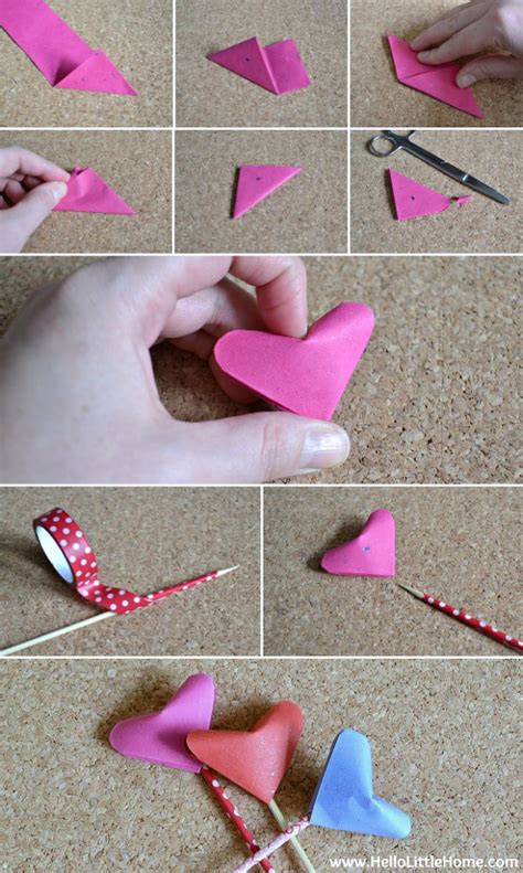 Origami Puffy Hearts Step By Step Tutorial With Pics