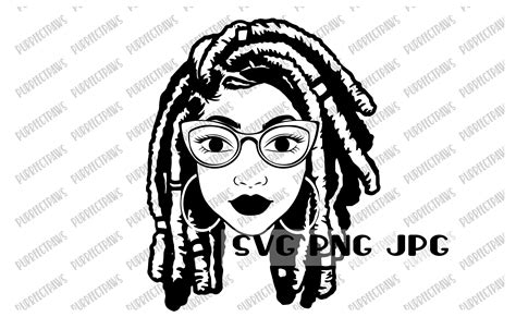 black woman with locs svg black pride black lady loc d etsy