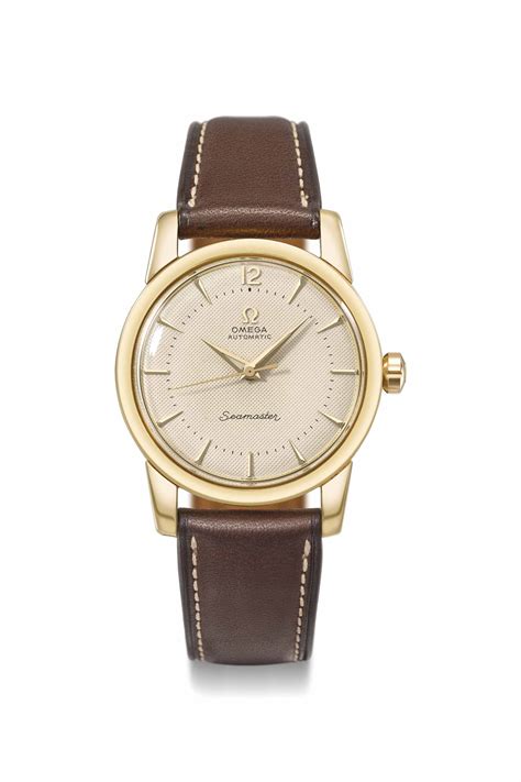 Omega A Fine And Attractive 18k Gold Automatic Wristwatch With Sweep