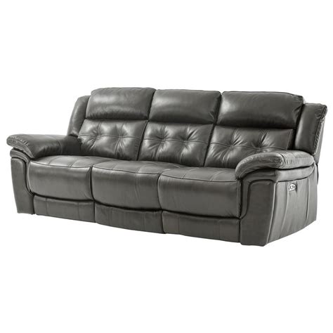 Grey Leather Power Recliner Sofa Sofa Design Ideas