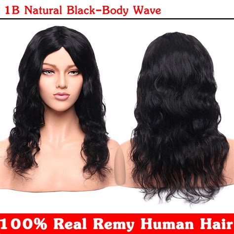 Ombre Long Straight Human Hair Full Wig 100 Real Remy Brazilian Blonde Brown P4 Ebay