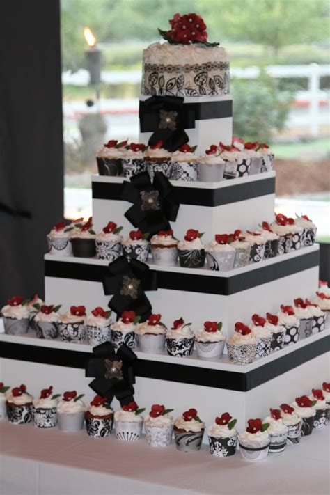 Square Wedding Cupcake Tower