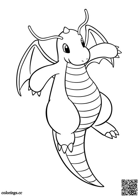 149 Dragonite Coloring Pages Pokemon Coloring Pages Coloringscc