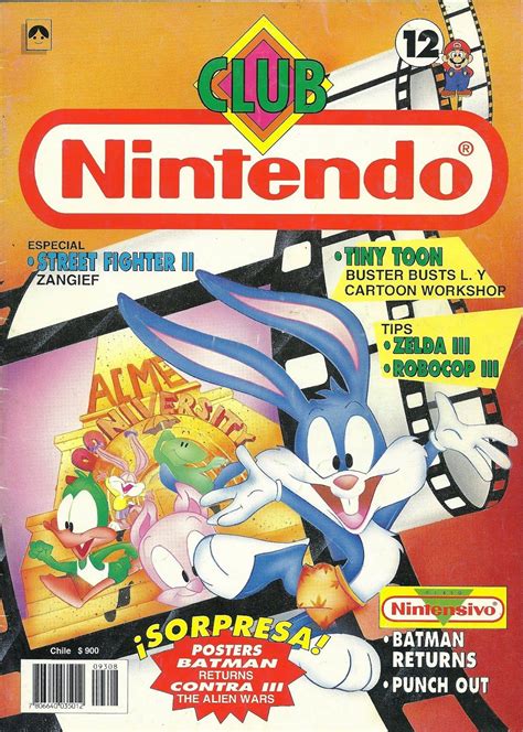 Descarga un increbile pack de juegos de la legendaria super nintendo (snes) en español. Club Nintendo Año 02 Nº 12 Tiny Toon (SNES) Agosto 1993 ...