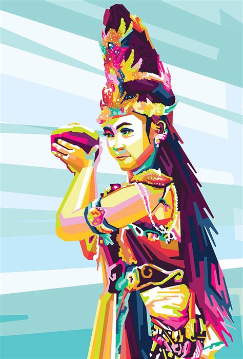 Dewi Sekartaji In Wpap Digital Art By Fredy Yanto Fine Art America