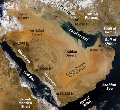 Harsh Desert Conditions On The Arabian Peninsula
