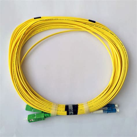 Patchcord De Fibra Ptica Duplex Monomodo Conector Lc Upc A Sc Apc De