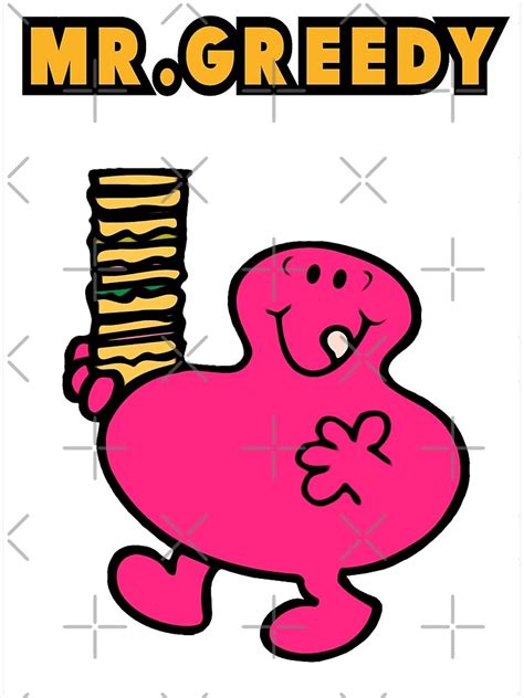 Mr Greedy Little Miss And Mrmen Poster For Sale By Kaandalf Redbubble