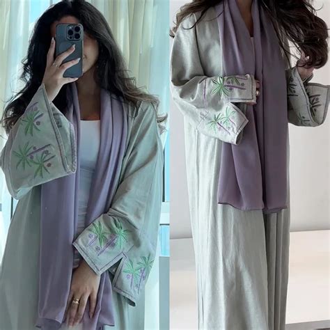 New Chic Ramadan Ethnic Muslim Kimono Open Abaya For Turkey Women