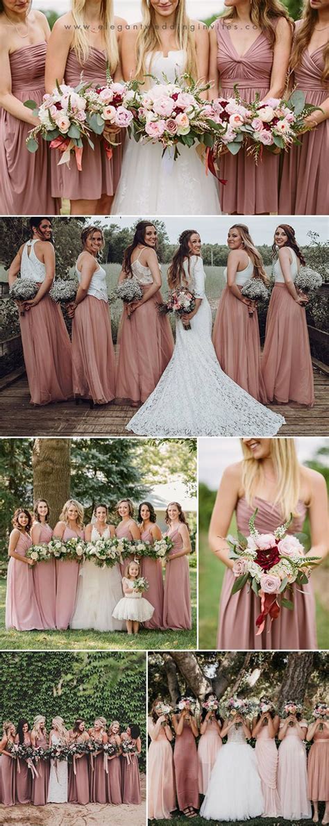 Trending And Stunning Dusty Rose Bridesmaid Dresses Ideas Old Rose