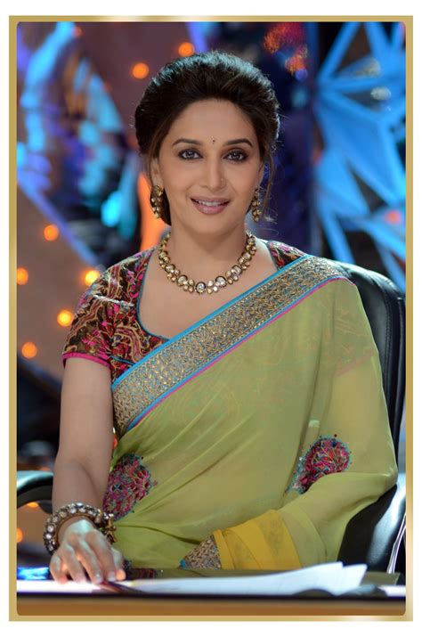Madhuri Dixit Sizzles The Ramp In A Transparent Black Saree With My