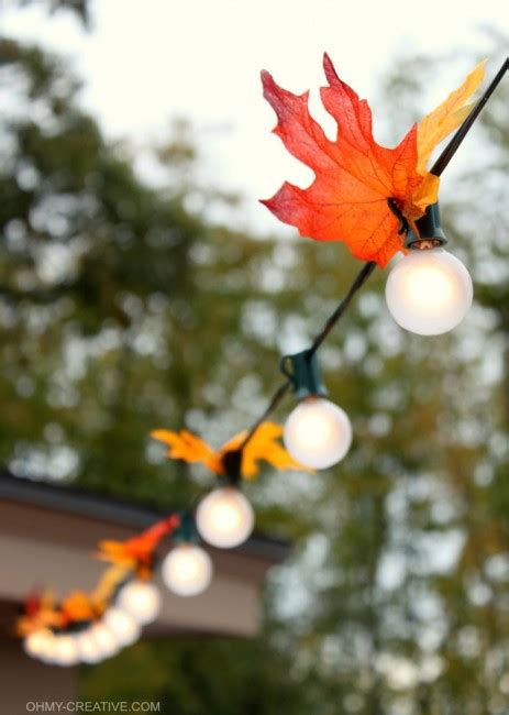 Easy Diy Autumn Leaf Lights Oh My Creative