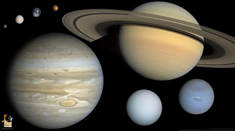 The Eight Planets To Scale Widescreen The Planetary Society