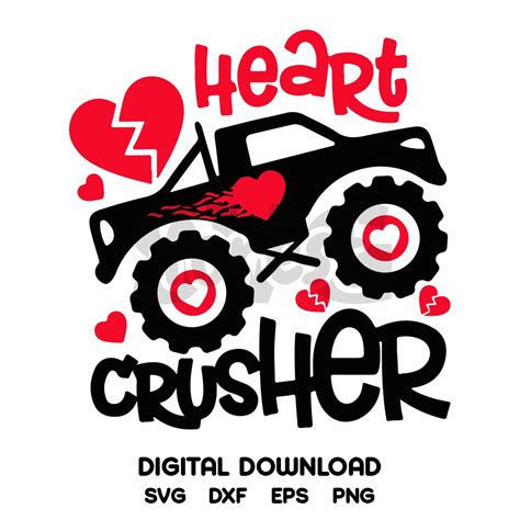 Heart Crusher Svg Valentines Day Svg Digital Download