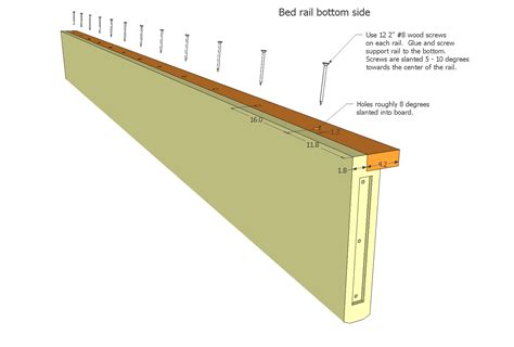 Steel slats provide strong support for your memory foam, latex, or spring mattress. Queen size bed plans