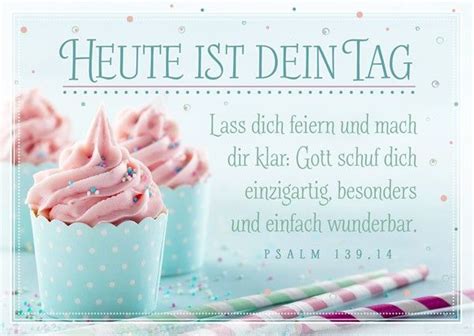 Postkarte Heute Ist Dein Tag Gottes Segen Zum Geburtstag Verse Zum
