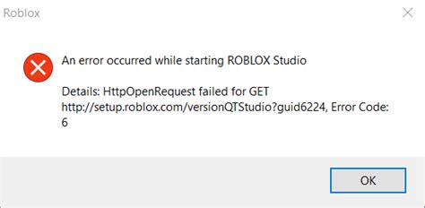 Roblox Error Code 6 100 Working Fix Gone App