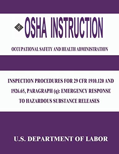 Osha Instruction Inspection Procedures For 29 Cfr 1910120 And 192665