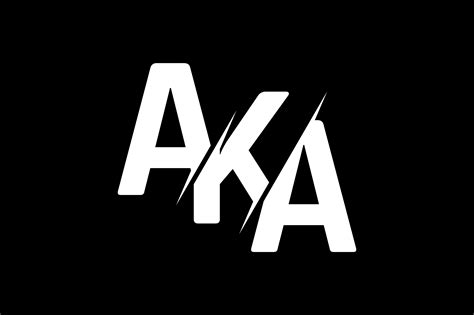 Monogram Aka Logo Design Grafica Di Greenlines Studios · Creative Fabrica