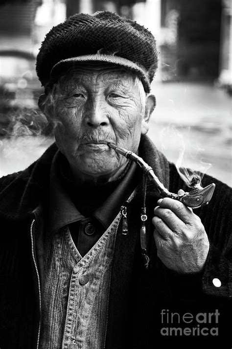 Old Man Smoking Pipe Photograph By Delphimages Photo Creations Pixels
