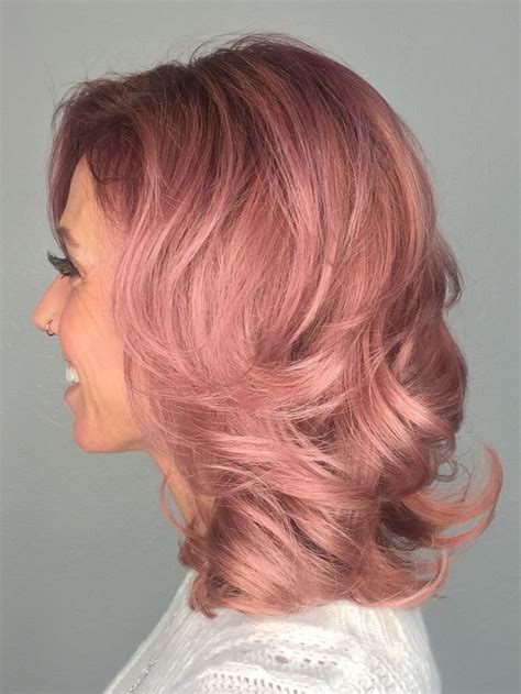 Dusty Rose Rose Gold With A Rooted Base I Created This Color Using