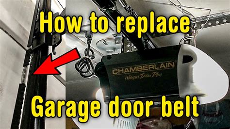 How To Replace Garage Door Belt L Chamberlain Belt Drive Garage Door Opener L A YouTube