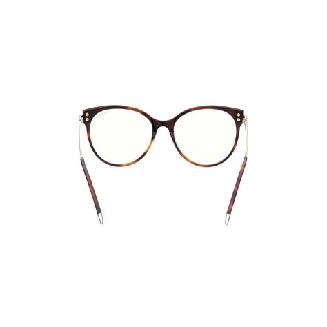 Tom Ford Ft 5770 B 053 Blonde Havana Eyeglasses Woman