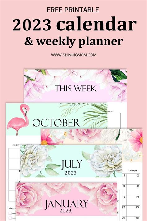 2023 Calendar And Planner Printable Best Daily Planner Weekly Calendar