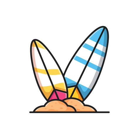 Surf Board Vector Art Icons And Graphics For Free Download