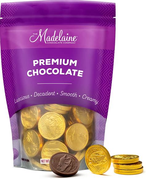 Silver Milk Chocolate Coins 1 Lb Bag 91 Coins Grocery