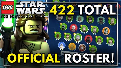 All 422 Characters In Lego Star Wars The Skywalker Saga Revealed