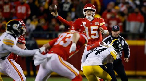 Pittsburgh Steelers 21 42 Kansas City Chiefs Patrick Mahomes Throws