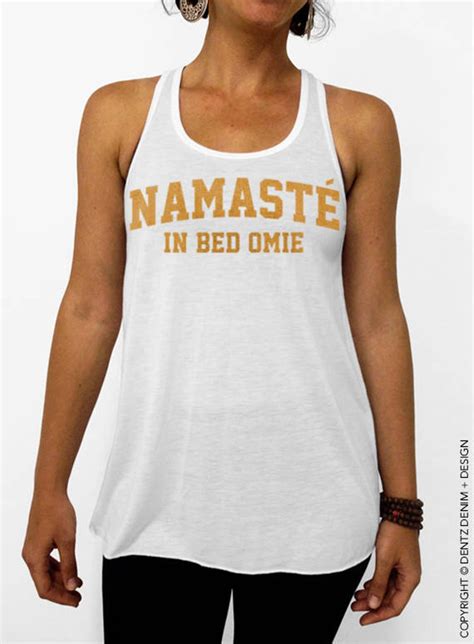 Namaste In Bed Omie Racerback Flowy Tank Top Yoga Clothing Etsy