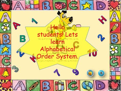 Alphabetical Order Ppt