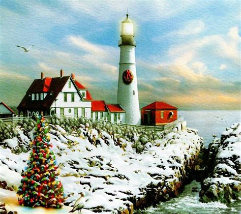 Winter Lighthouse Wallpapers Top Free Winter Lighthouse Backgrounds