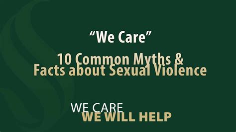 10 Myths And Facts About Sexual Violence Youtube