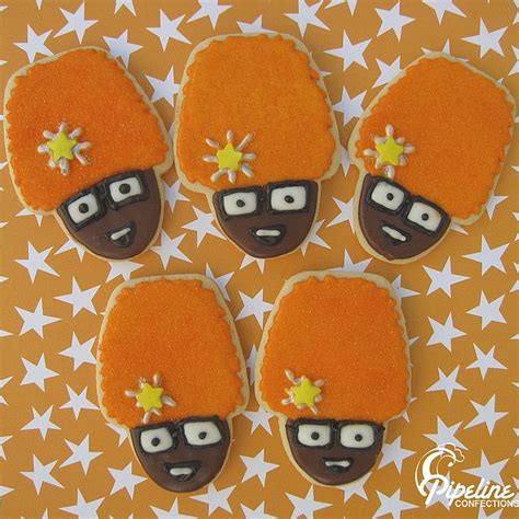 these orange cookies look like a certain dj that we know yogabbagabba djlance nickjr