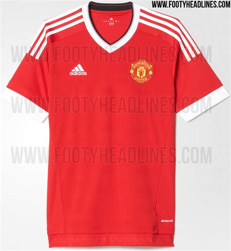 Adidas Manchester United 15-16 Kit with Classic Sponsors - Footy Headlines