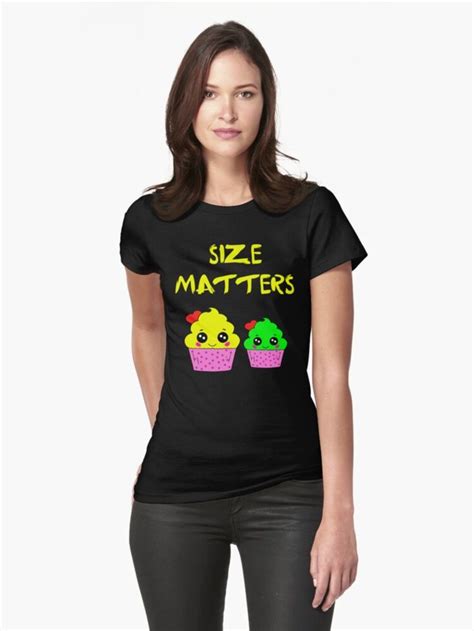 Size Matters Funny Parody Small And Big Cupcakes Cartoon Delicious